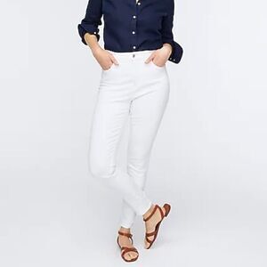JCREW Curvy Toothpick White Jeans Skinny High Rise  36 (Size 22)